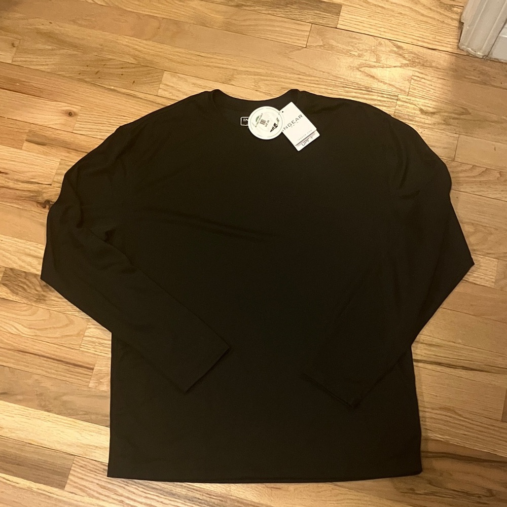 Ingear Classic Black Long Sleeve Men's swim Shirt